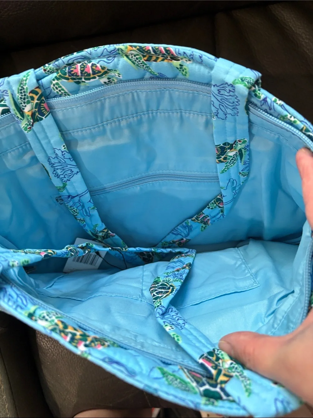 Vera Bradley Glenna satchel in sea turtles and coral